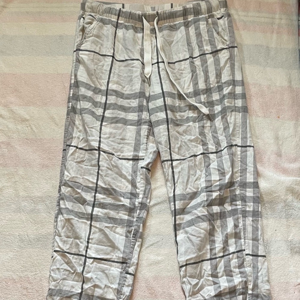 Grey/white American Eagle Pajama Pants